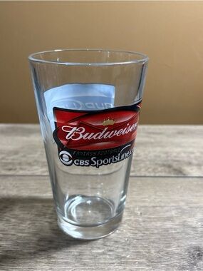 BUD LIGHT BEER   CBS SPORTS LINE  FANTASY FOOTBALL  BEER GLASS